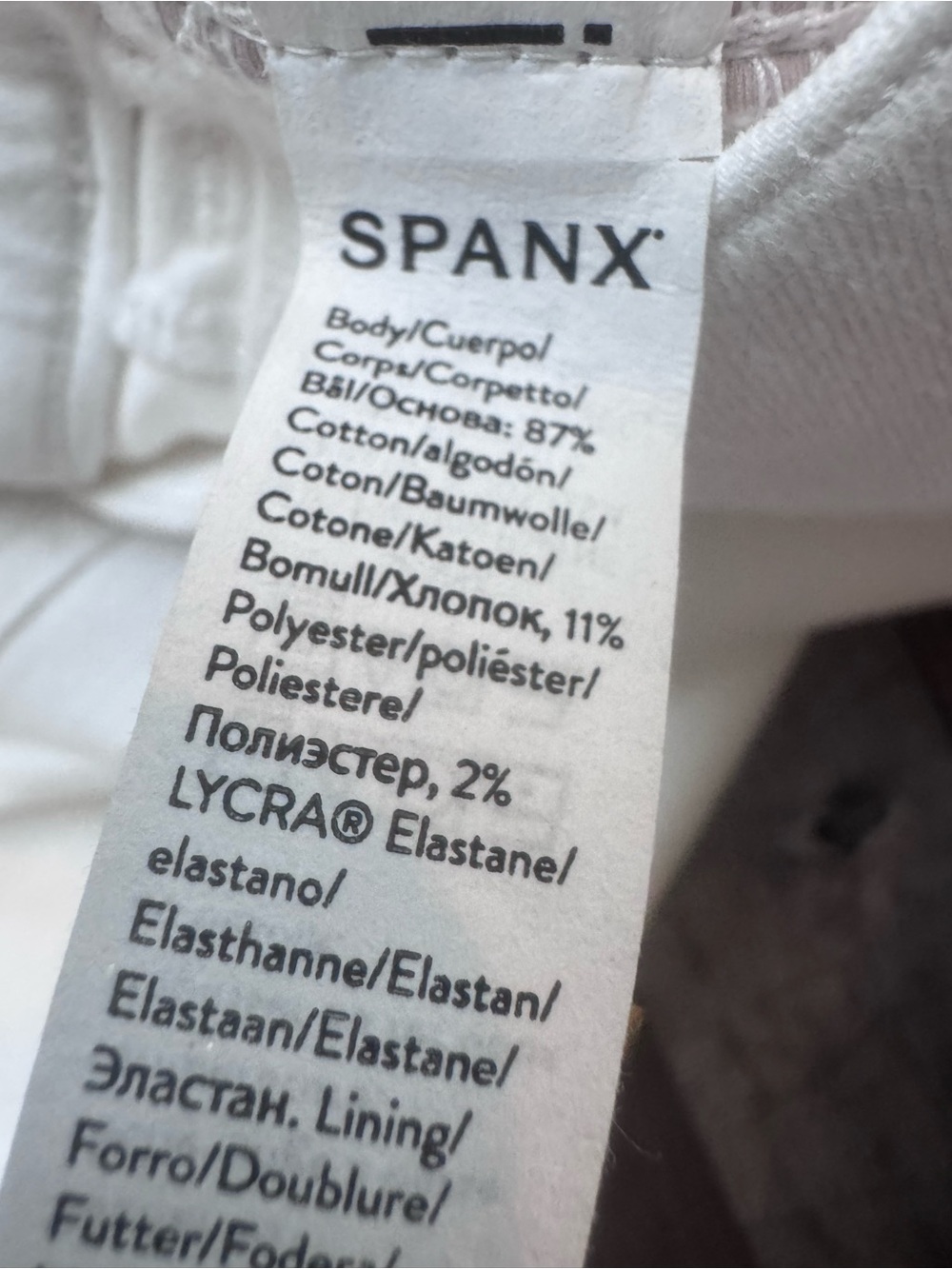 SPANX Straight Leg Jeans Pull On White Xl New NWT - Picture 5 of 8